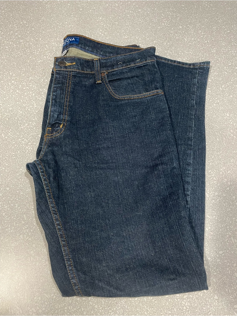 Never Worn - Men's Arizona Dark Blue Jeans - Classic Flex Straight Fit